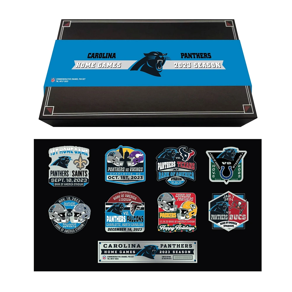 Ensemble de collection de pin MOJO Carolina Panthers 2023 Game Day