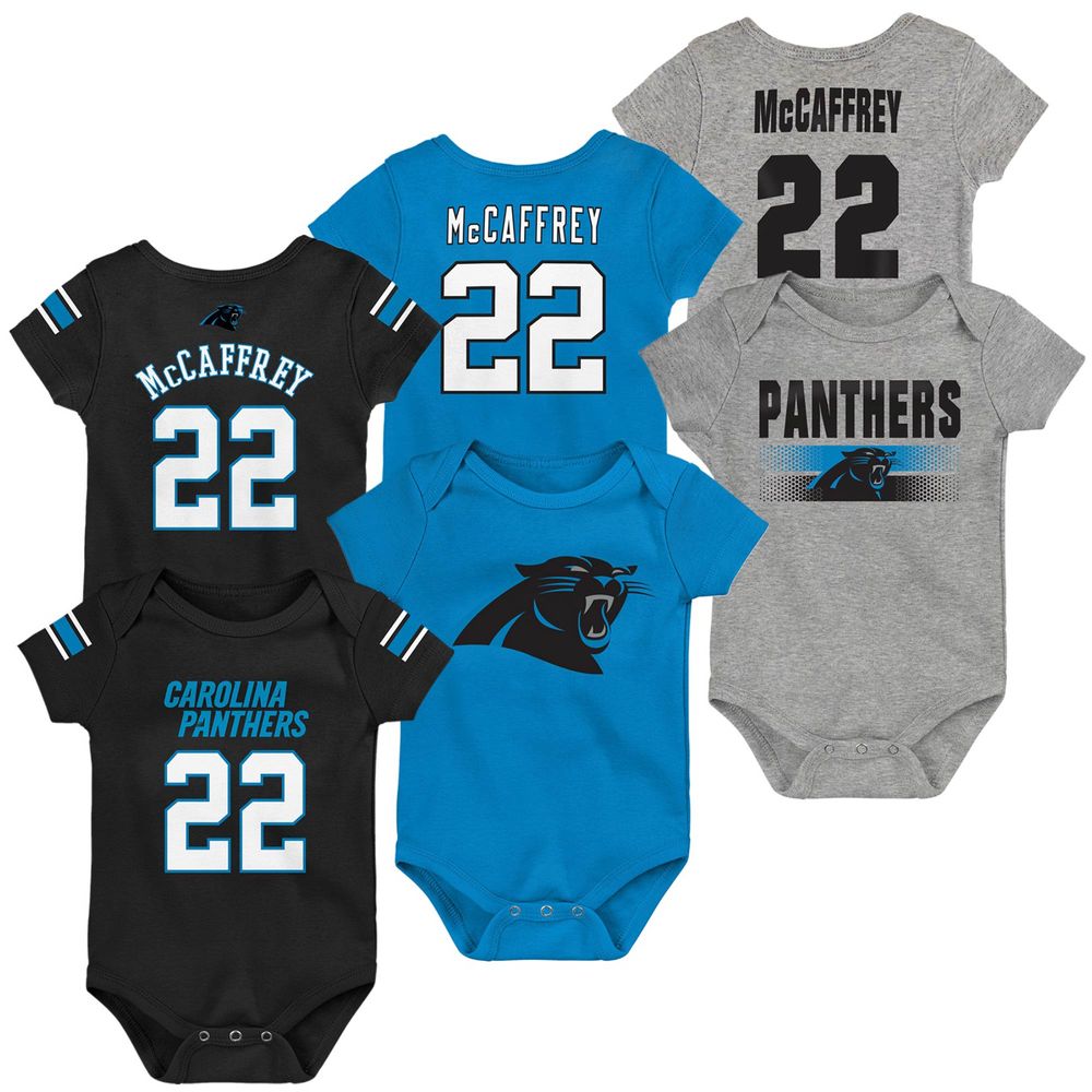 Outerstuff Infants' Carolina Panthers Game On Creeper 3-Pack