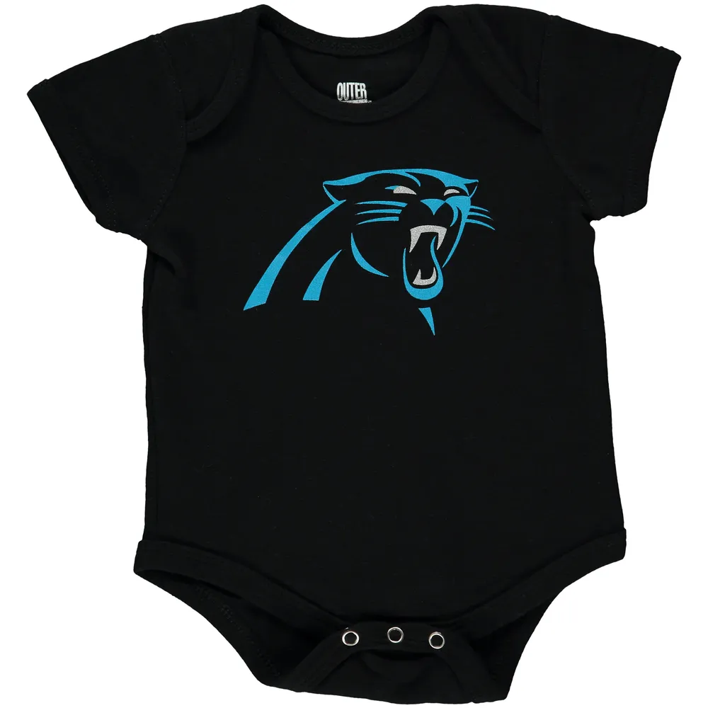 Lids Carolina Panthers Newborn & Infant Team Logo Bodysuit - Black