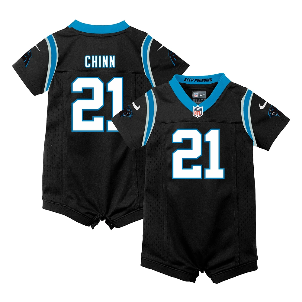 Nouveau-né Nike Jeremy Chinn Black Carolina Panthers Romper Game Jersey