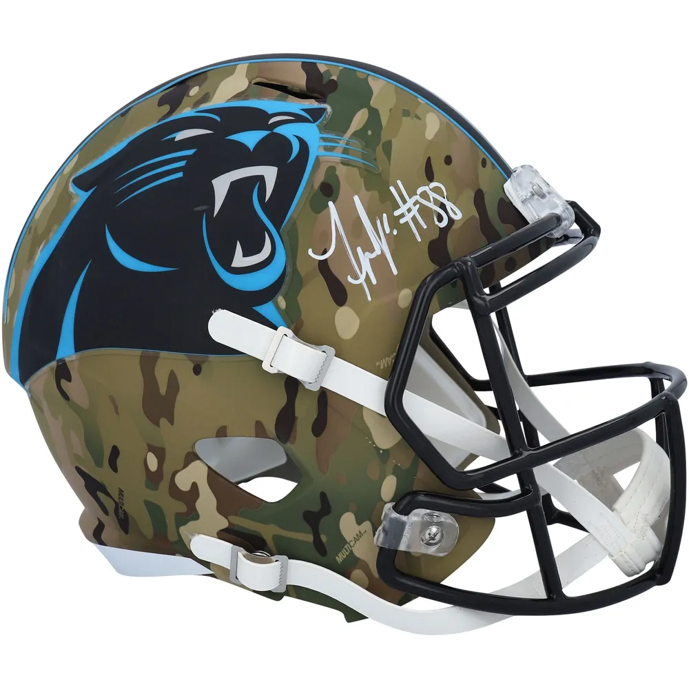 Lids Terrace Marshall Jr. Carolina Panthers Fanatics Authentic Autographed  Riddell Camo Alternate Speed Replica Helmet