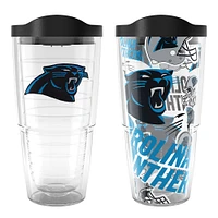 Tervis Carolina Panthers NFL Lot de 2 allover et emblème