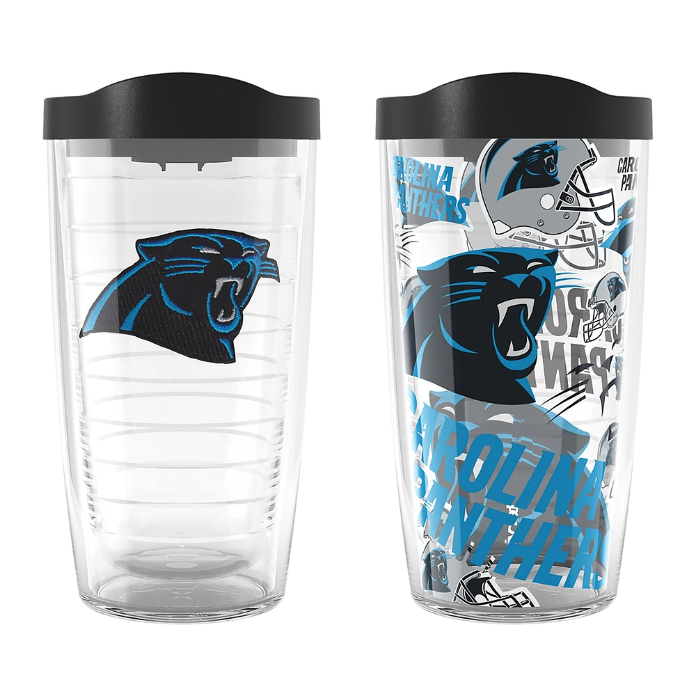 Tervis Carolina Panthers Two-Pack 16oz. Allover Classic Tumbler Set