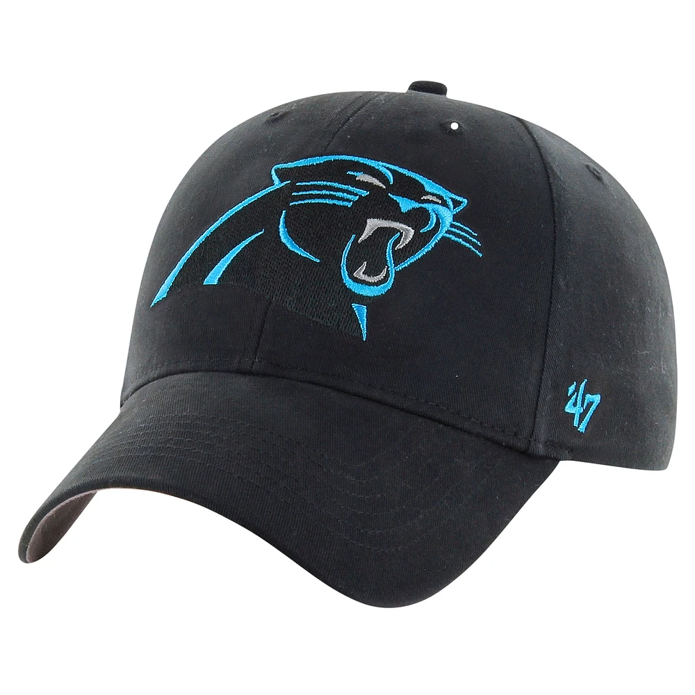 Casquette ajustable MVP de base noire Carolina Panthers '47 pour tout-petit