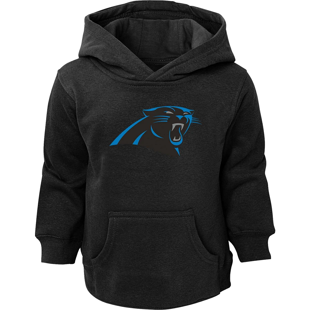 Toddler Black Carolina Panthers Logo Pullover Hoodie