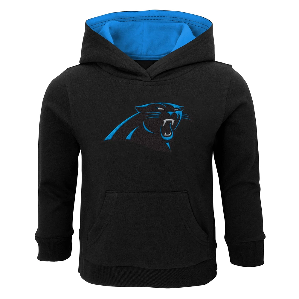 Toddler Black Carolina Panthers Prime Pullover Hoodie