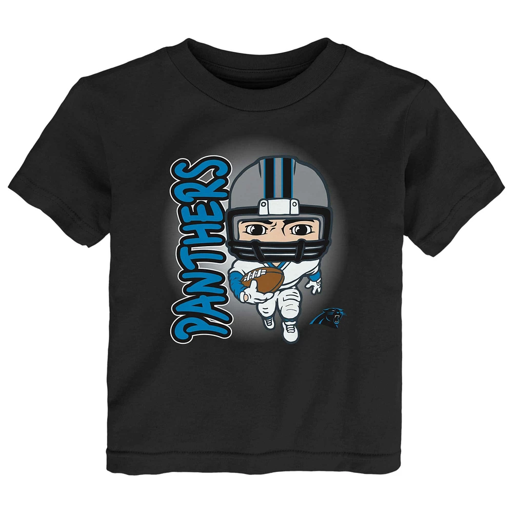 T-shirt Scrappy Sequel des Black Carolina Panthers pour tout-petits