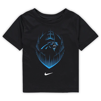 T-shirt Nike Legend Icon Performance noir pour tout-petit des Carolina Panthers