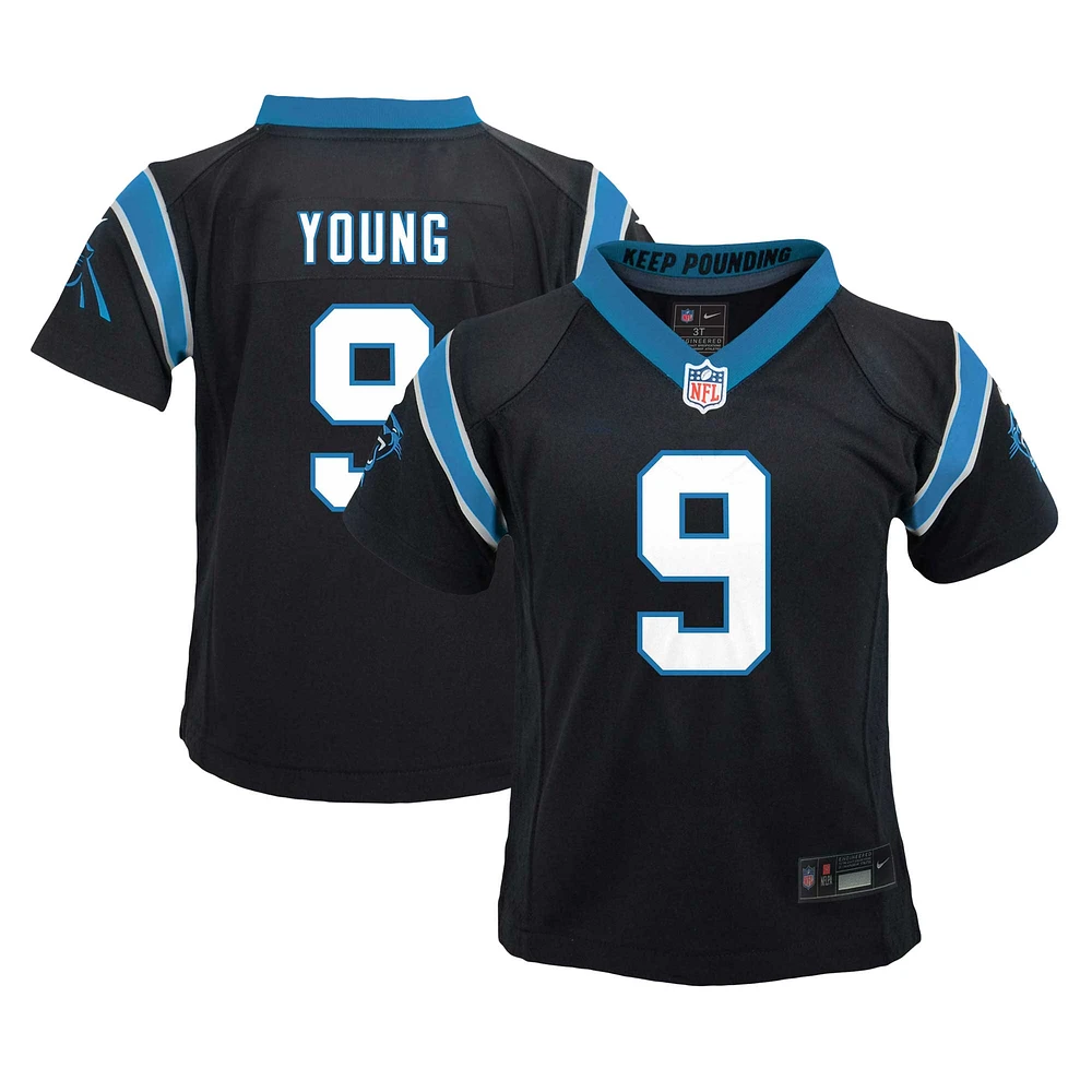 Maillot de jeu Nike Bryce Young Black Carolina Panthers pour tout-petit