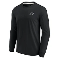 Unisex Fanatics Black Carolina Panthers Elements Super Soft Long Sleeve T-Shirt