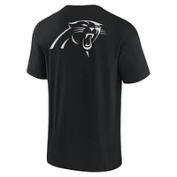 T-shirt unisexe Fanatics Black Carolina Panthers Elements super doux à manches courtes