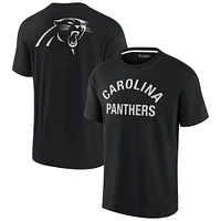 T-shirt unisexe Fanatics Black Carolina Panthers Elements super doux à manches courtes