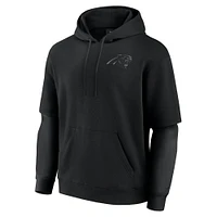 Unisex Fanatics  Black Carolina Panthers Sleek Elements Pullover Hoodie