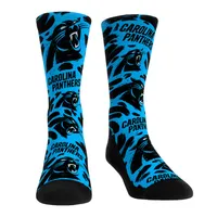 Rock 'Em Women's Carolina Panthers Logo Sketch Multi Crew Socks