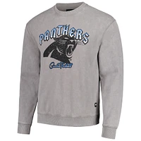 Unisex The Wild Collective Gray Carolina Panthers Distressed Pullover Sweatshirt