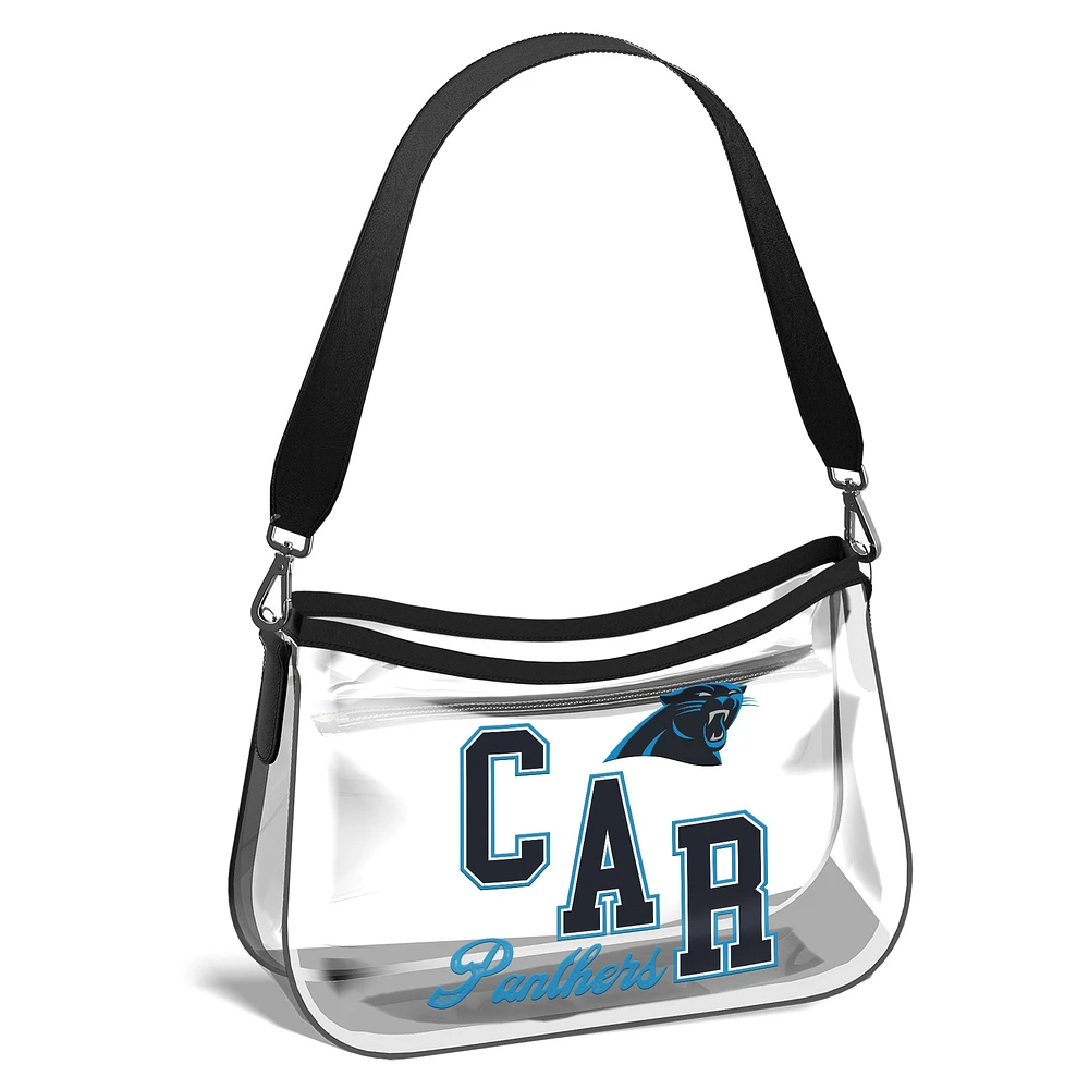 Mini sac à main transparent Stadium des Carolina Panthers WEAR by Erin Andrews