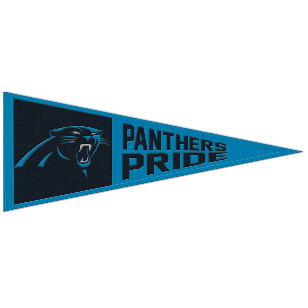 Fanion à slogan WinCraft Carolina Panthers 13" x 32"