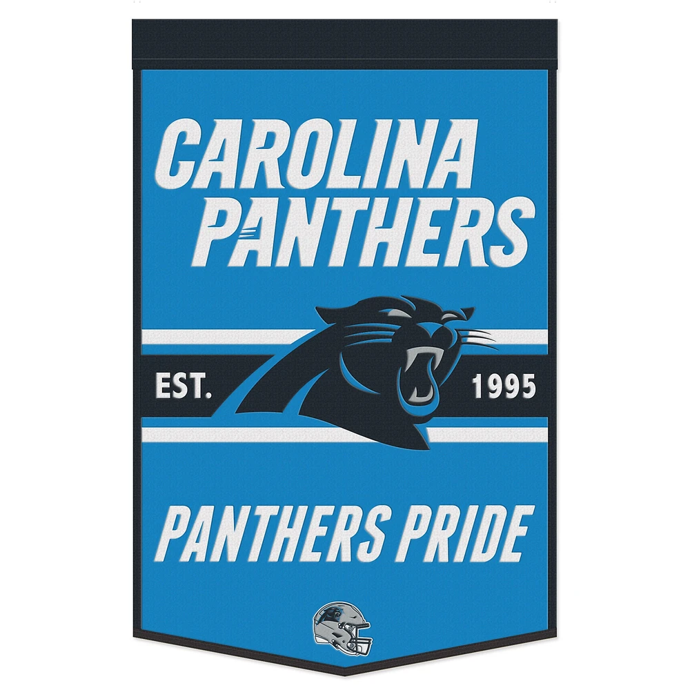 Bannière de championnat WinCraft Carolina Panthers 24" x 38"