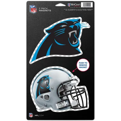 Carolina Panthers WinCraft 5" x 9" 2-Pack Magnet Set