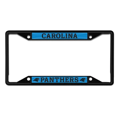 Cadre de plaque d'immatriculation WinCraft Carolina Panthers couleur chrome