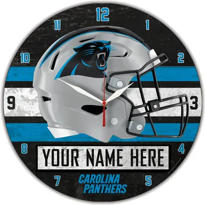 Carolina Panthers WinCraft Personalized 14'' Round Wall Clock