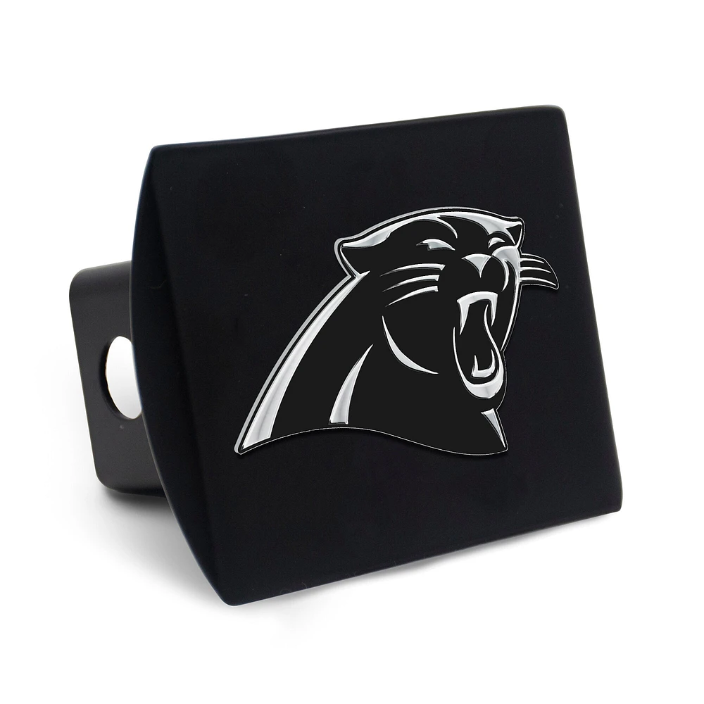 Housse d'attelage WinCraft en métal chromé de qualité supérieure avec logo Carolina Panthers