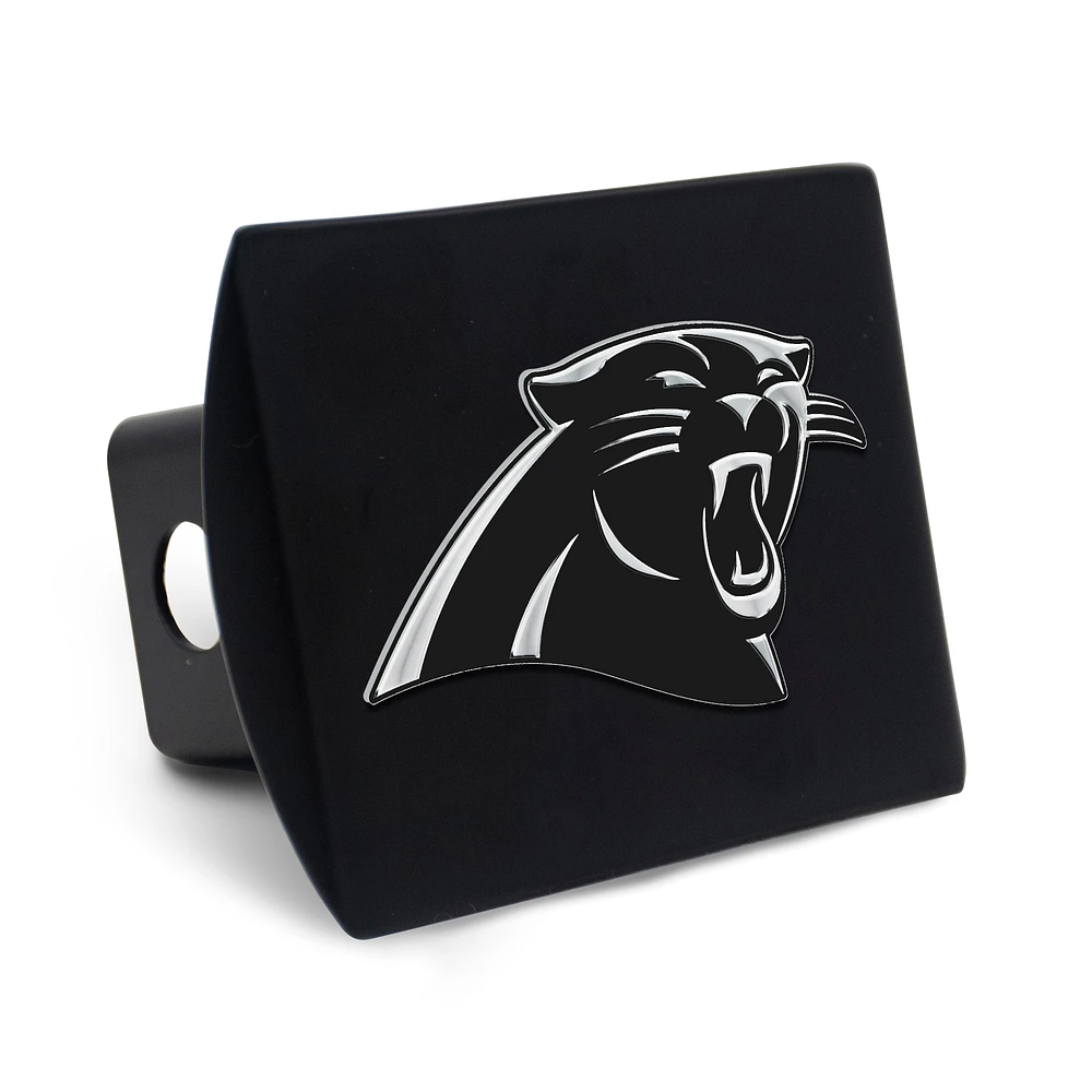 Housse d'attelage WinCraft en métal chromé de qualité supérieure avec logo Carolina Panthers