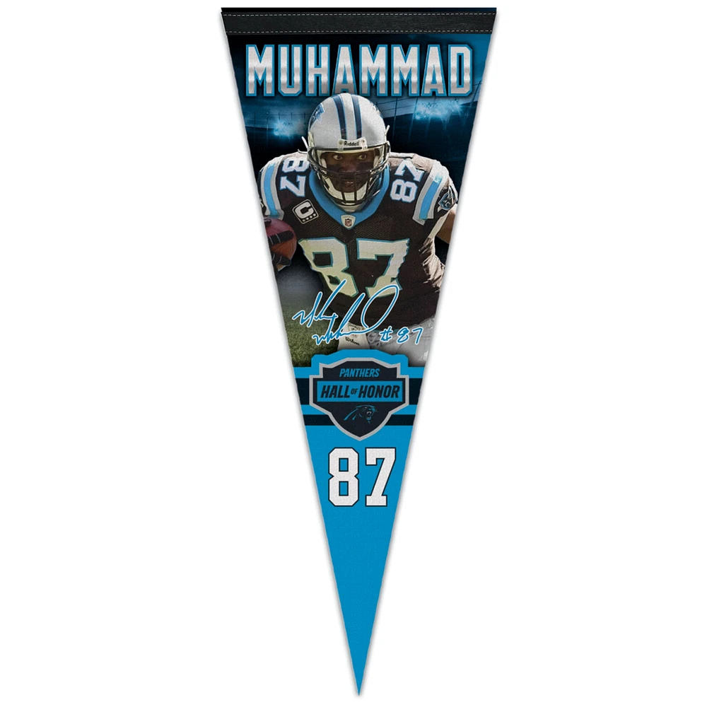 WinCraft Muhsin Muhammad Carolina Panthers 2023 Hall of Honor 12" x 30" Premium Pennant