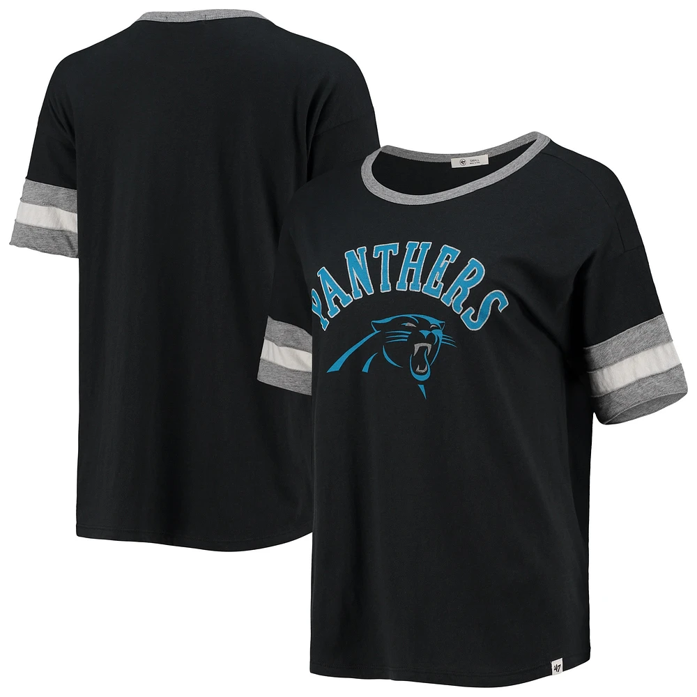 Women's '47 Black Carolina Panthers Dani T-Shirt