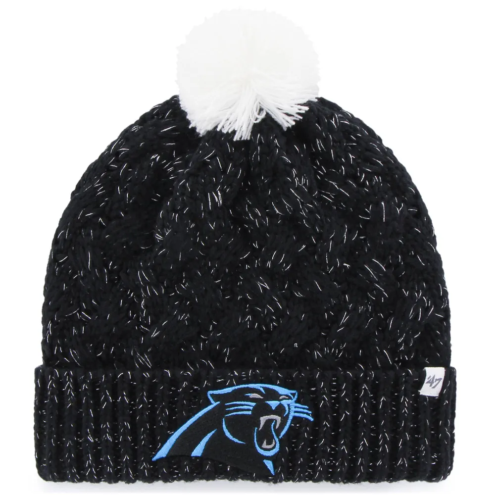 Carolina Panthers '47 Women's Bagheera Cuffed Knit Hat with Pom -  Green/Black