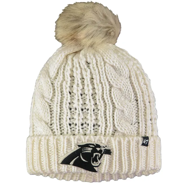 Women's '47 Cream Denver Broncos Meeko Cuffed Knit Hat With Pom