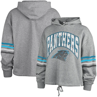 Chandail à capuchon Upland Bennett des Carolina Panthers '47 Heather Grey pour femmes