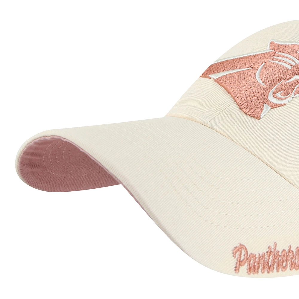 Casquette ajustable '47 Natural Carolina Panthers Ballpark Cheer Clean Up pour femme