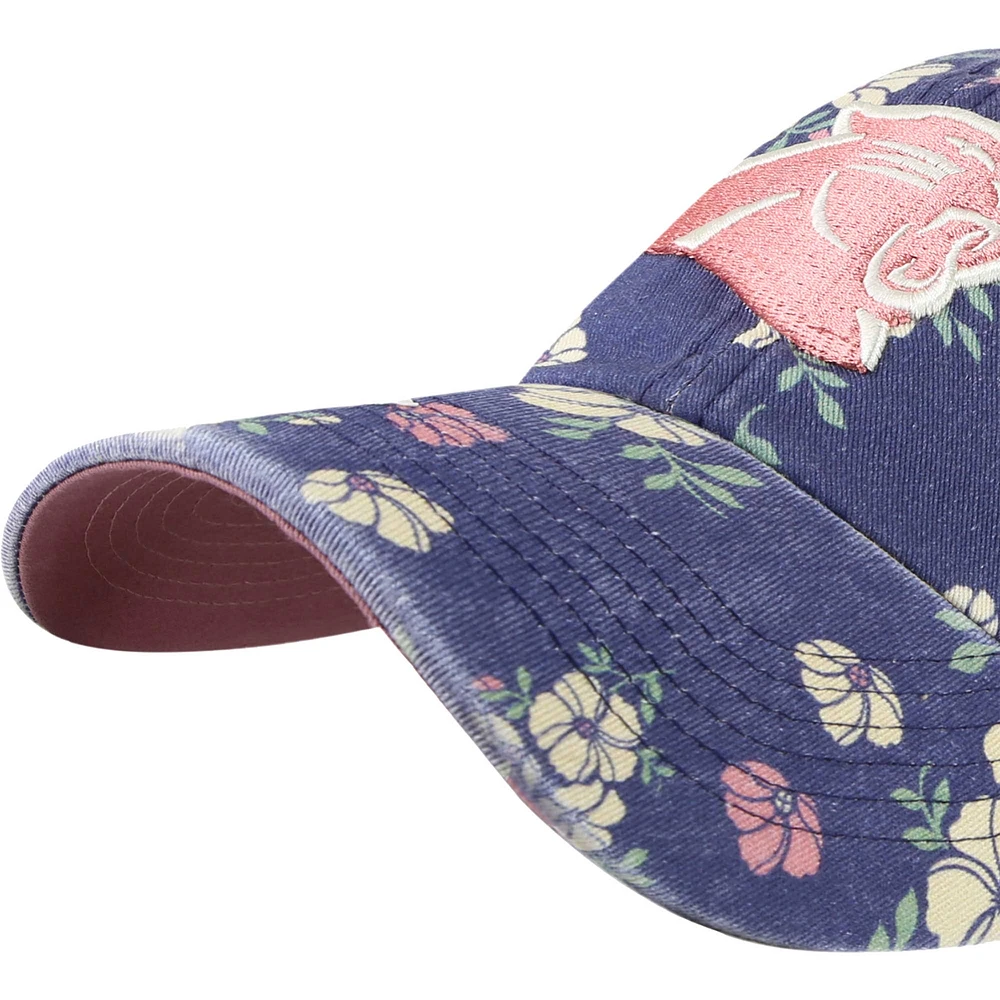 Casquette réglable '47 Navy Carolina Panthers Primrose Clean Up pour femme