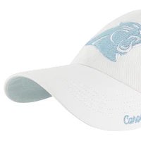 Women's '47 White Carolina Panthers Ballpark Cheer Clean Up Adjustable Hat