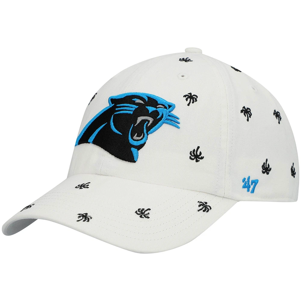 Casquette ajustable Confetti Clean Up de l'équipe des Panthers de la Caroline '47 blanches pour femme