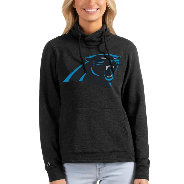 Lids Carolina Panthers Antigua Metallic Logo Victory Full-Zip Hoodie