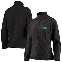 Veste Sonoma Softshell à fermeture éclair intégrale des Panthers de la Caroline noires pour femme