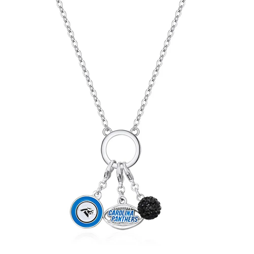 Lids Carolina Panthers Women's Three-Charm Necklace