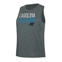 Women's Concepts Sport Black/Charcoal Carolina Panthers Muscle Tank Top & Pants Lounge Set