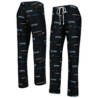 Women's Concepts Sport Black Carolina Panthers Breakthrough Knit Pants