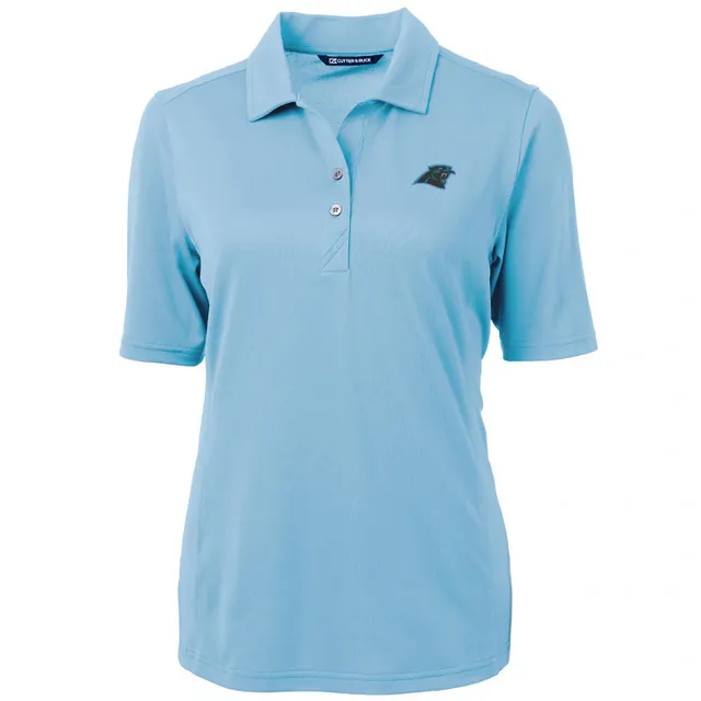 Men's Cutter & Buck Light Blue Carolina Panthers Prospect Textured Stretch  Polo