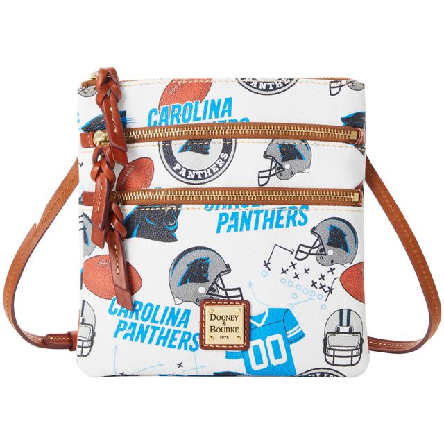 Sac à bandoulière à triple fermeture éclair Carolina Panthers Dooney & Bourke pour femmes