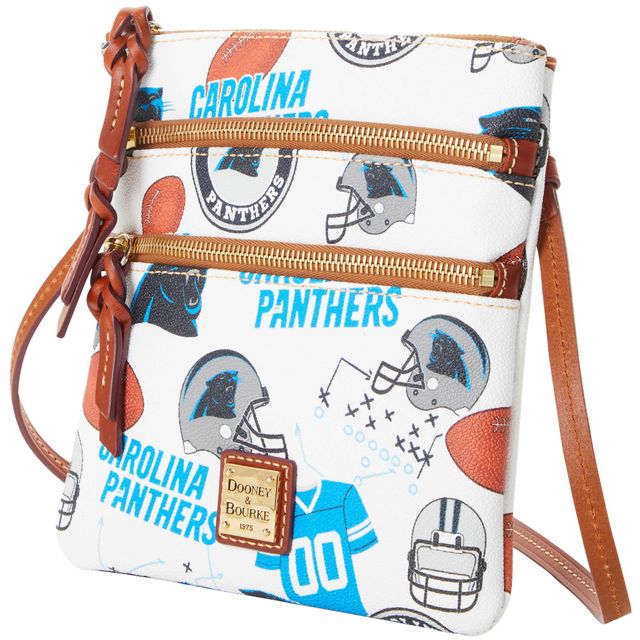 Sac à bandoulière à triple fermeture éclair Carolina Panthers Dooney & Bourke pour femmes