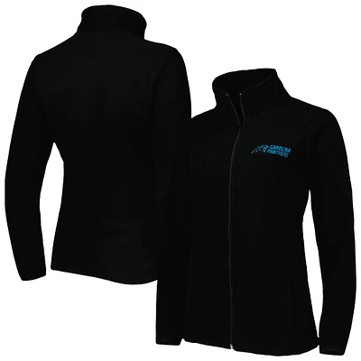 Women's Dunbrooke Black Carolina Panthers Hayden Polar Fleece Full-Zip Jacket