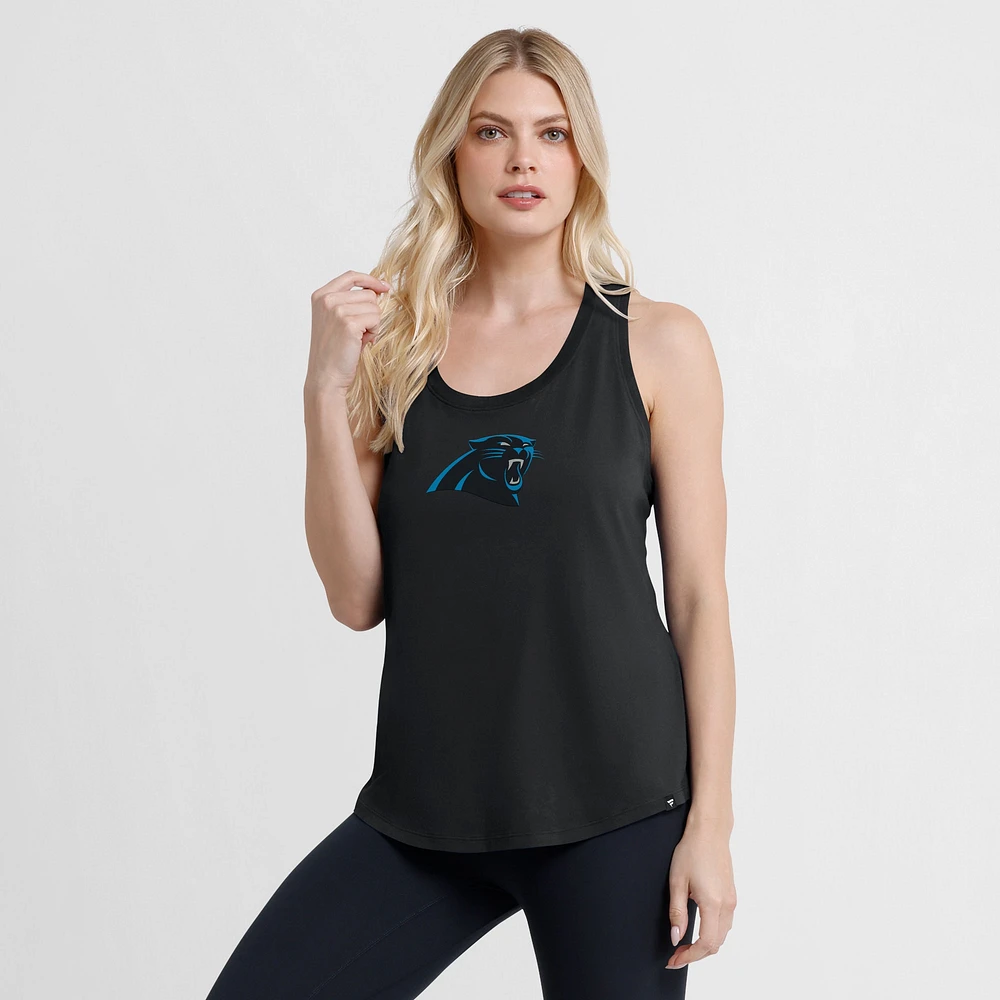 Débardeur Iron Fan des Carolina Panthers pour femmes Fanatics Black