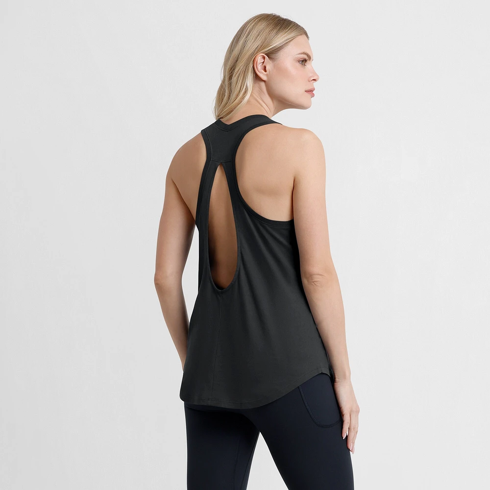 Débardeur Iron Fan des Carolina Panthers pour femmes Fanatics Black