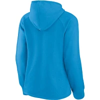 Women's Fanatics Blue Carolina Panthers First Contact Pullover - Hoodie