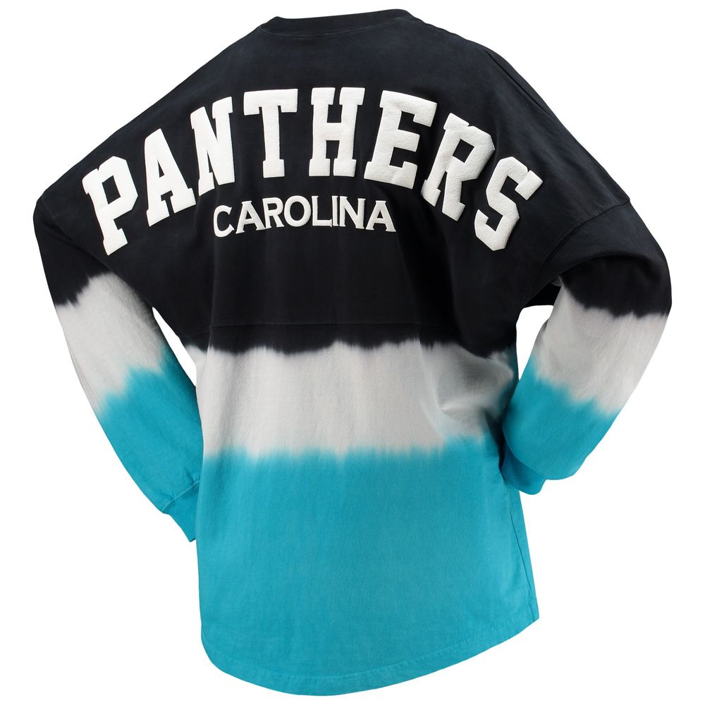 Fanatics Branded Women's Fanatics Branded Black/Silver Carolina Panthers  Ombre Long Sleeve T-Shirt