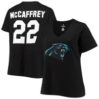 Men's Fanatics Branded Christian McCaffrey Black San Francisco 49ers Icon  Player Name & Number T-Shirt